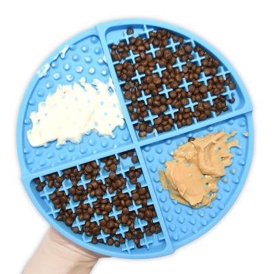 China 6 Styles Sustainable Silicone Eco-Friendly Dog Lick Mat & Fun Alternative To Slow Feeder Dog Bowls & Sniffle Mat For Dogs With Suction Cup for sale