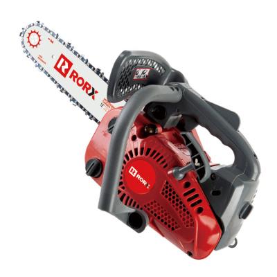 China 2-Stroke RORX Professional Mini Household Gasoline 2500 Chainsaw 25cc carving gasoline 10'' chain saw for sale