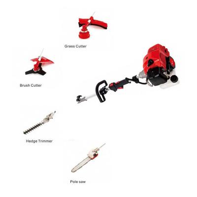 China 2-Stroke garden tool factory supply Multi Function tool grass cutter weed eater brush cutting hedge trimmer pole saw for sale