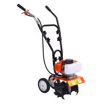 China Anti-Slip Grip Rorx factory directly supply 52CC Lightweight hand push mini-tiller Garden Mini Tillers and Cultivator for sale