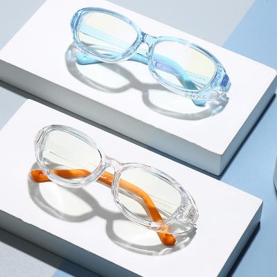 China Fashion Candy Transparent Color Side Shield Anit Fog Anti Dust Anti Pollen Anti Saliva Blue Light Safety Eye Glasses For Kids for sale