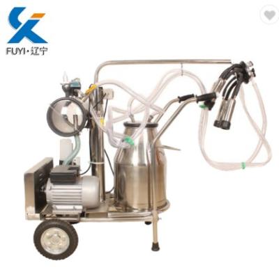 China Factory Double Bucket Vacuum Pump Portable Milking Machine For Cow/Goat Milking On Sale Te koop