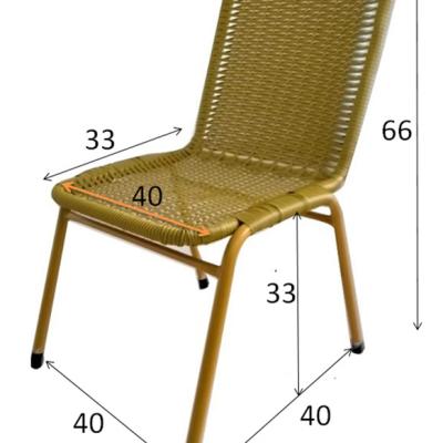 China Modern Wicker Cane Chair Rattan Chair of Cane and Metal Frame for sale