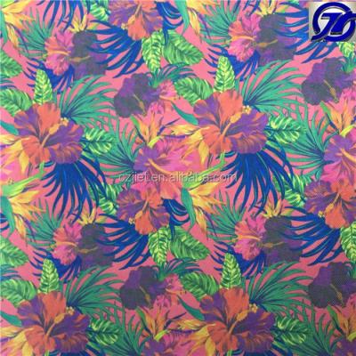 China Lots 300D Anti-Static Flower Printing Oxford Fabric With Best White PVC Coated In Stock for sale