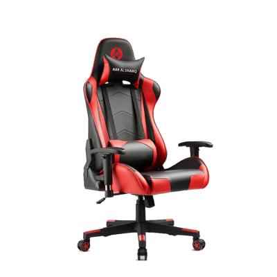 China (Height) 2021 New Adjustable Leather With Footrest Led Light Swivel 500k Ergonomic Black Purple Extended Game Cheap Chair Old Cockpit Canton for sale