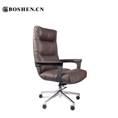 China Boshen Modern Adjustable Hot Sale Office Chair High Back Leather Executive Office Chair (Height) for sale