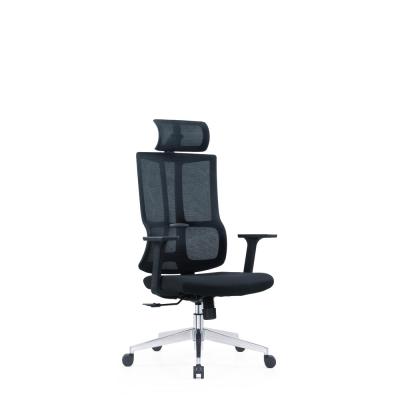 China Ergonomic (Height)Adjustable Executive Office Boss Mesh With Comfortable Headrest Chair for sale