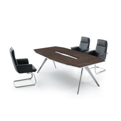 China Fashionable hot sale office furniture modern luxury meeting room with metal leg meeting table for sale