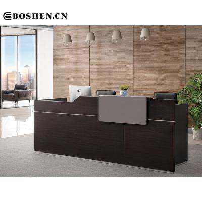 China Boshen Multifunctional High Quality Hot Selling Reception Lounge Tufted Front Desk Reception Desk for sale