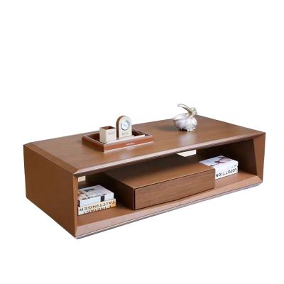 China Customized Modern Luxury Wooden Living Room Furniture Tv Stand And Coffee Table Set for sale