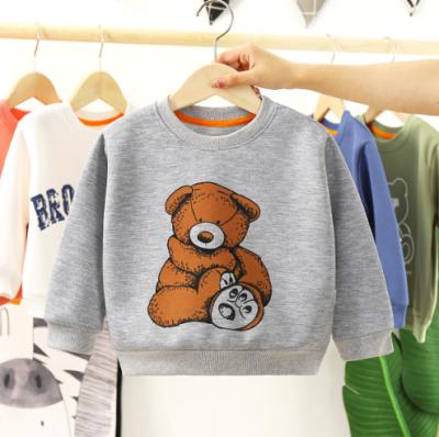 China Children's cotton sweater spring autumn boys and girls anti-shrink use T-shirt baby long sleeve sweater for sale