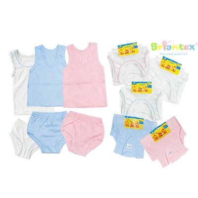 China Briantex Summer Baby Vest and Pant 2pcs/Set Wholesale Anti-Shrink New Baby Born Clothes Set 2 in 1 Baby Suit Summer Set for sale