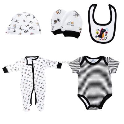 China Antibacterial Wholesale European Kids Bedding Seamless Newborn Baby Clothes Sets For Gift for sale