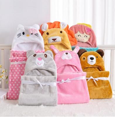 China Baby Compressed Bath Polyester Wholesale Supplier China Briantex Hooded 100% Towel for sale