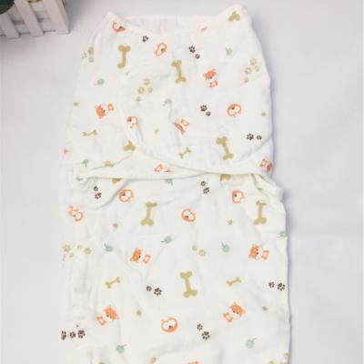 China Soft WARM Feeling Four Layers Muslin Wraps 100%cotton Wrap Printed Gauze Breathable Baby Wrap For Newborn for sale