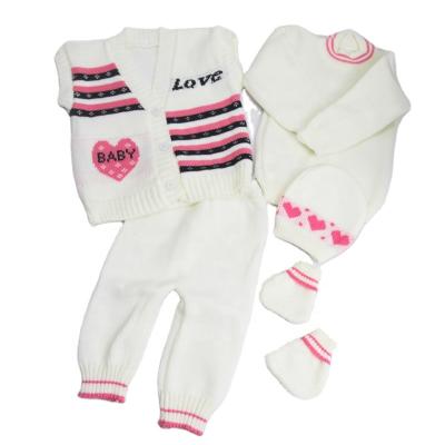 China Factory Supply High Quality Breathable Briantex Newborn Baby Sweater Set Knitted Baby Sweater Toddler Sweatsuits for sale