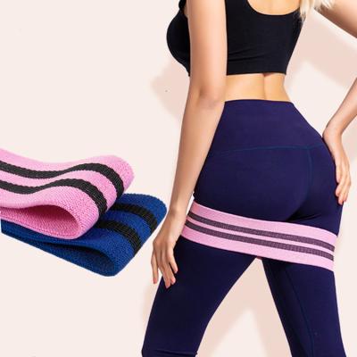 China Custom Logo Pilates Yoga Belt Elastic Band Booty Resistance Band Durable Wholesale Gym Fashion Small MOQ for sale