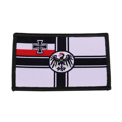 China German Imperial Metal War Flag Iron On Patch Accessory WW2 WW1 Adler Eagle Cross Badge Military Uniform for sale