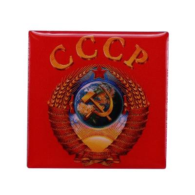 China USSR Flag CCCP Pin State Emblem Metal Coat of Arms Badge of the Union of Soviet Socialist Republics Pride Accessories for sale