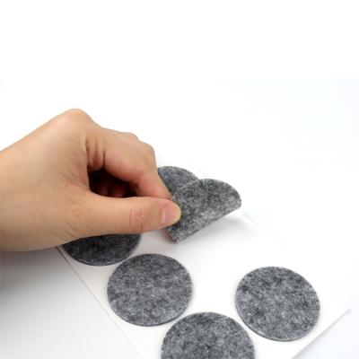 China Factory Hot Sale Self Adhesive Felt Carpet Round Felt Pads For Furniture for sale