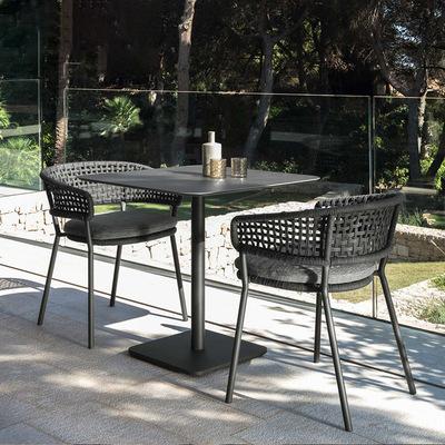 China Modern Garden Furniture Outdoor Rattan Dining Chair Table Sets Chair Patio Modern Outdoor Beach Pool For Relaxing Outdoor Leisure Steel Chair for sale