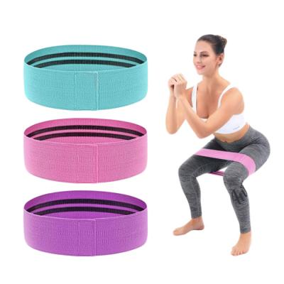 China Non removable high quality and grippy fabric non fabric custom booty bands 3 packs for women for sale