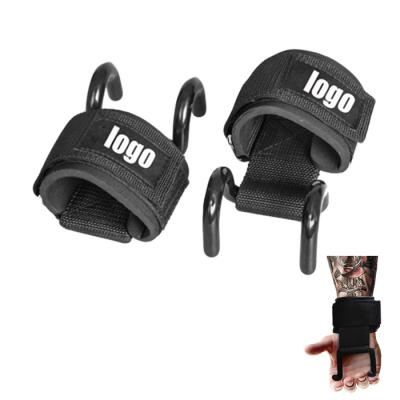 China Durable Pull Up Weightlifting Power Hook Exercise Gym Neoprene Wrist Straps Hook for sale