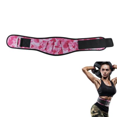 China 2021 Adjustable Hot Selling Custom Design Pink Durable Weight Belts For Weight Lifting for sale