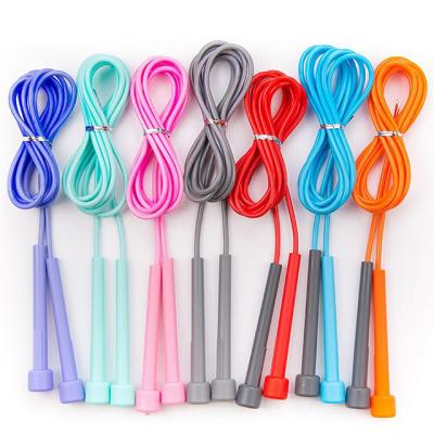 China Wholesale High Speed ​​Light Weight Kids Multicolor Rubber Handle Jump Rope for sale