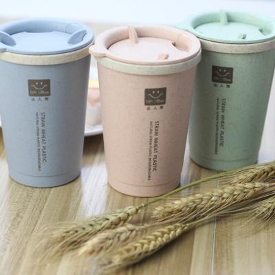 China Small Sustainable Portable Reusable Custom Eco Friendly Straw Hot Coffee Travel Cup for sale