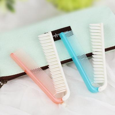 China 2019 handheld mini comb dense dual-function portable outdoor folding tooth hairdressing for sale