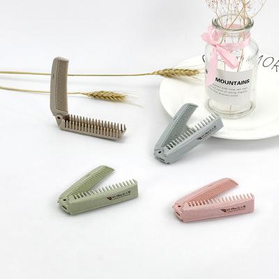 China Wholesale Comfy Camping Folding Pocket Massage Comb Plastic Women Mini Hair Travel Comb for sale