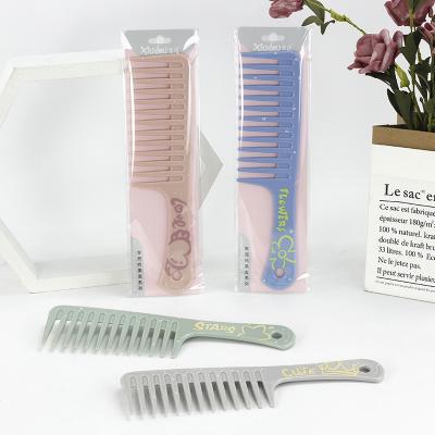 China High Quality Comfortable Hairdressing Comb Large Plastic Wide Tooth Hair Brush Comb for sale