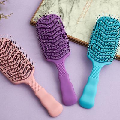 China American America Tangle African Knot Scalp Massage Comb Women Detangler Wet Dry Curly Hair Brush for sale