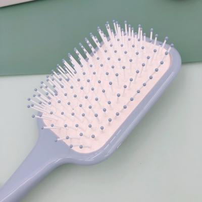 China Palette Candy Colors Extension Square Shape Palette Plastic Air Cushion Hair Brush for sale