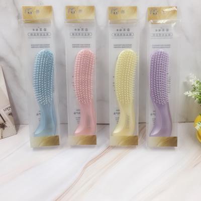 China Salon New Product ABS Hairdressing Massage Comb No Tangle Knot Hair Brush for sale