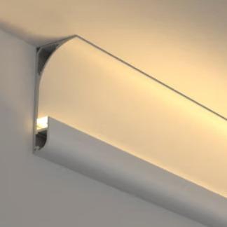 China Surface Mounted Wall Washer Lamp Inner Corner Line Lamp Top Corner Aluminum Trough for sale