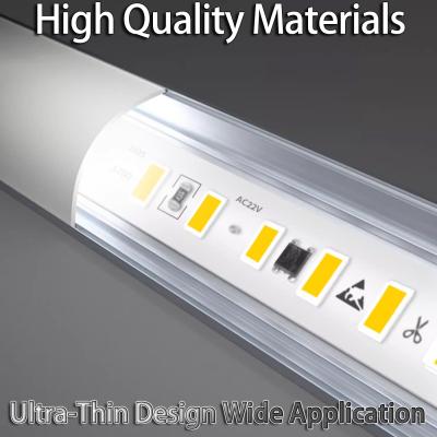 China Niederspannung 24V Lichtstreifen Linearlicht Selbstklebendes Wohnzimmer Hintergrund Wand Patch Schrank eingebettete Karte Slot Led Lichtstreifen Bar Board zu verkaufen