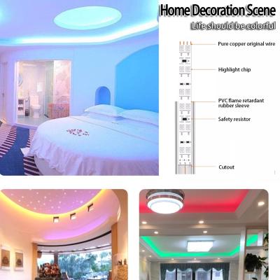 China Custom Length Led Light Strip 180 Beads Full Spectrum Ultra-Bright Low Voltage Self-Adhesive Linear Light Embedded for sale