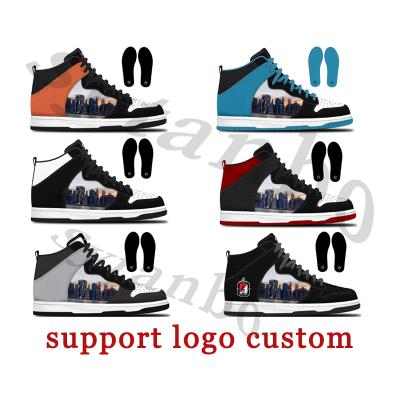 China Fashion Trend OEM Wholesale Custom Logo Skateboarding Shoes SB Air Sneakers Custom Logo Skateboarding Shoes Fashion Leather Shoes for sale