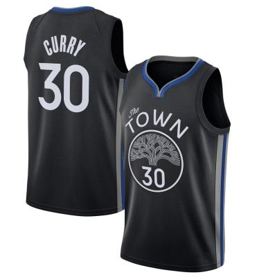 China Custom QUICK DRY Logo Stephen Curry #30 Thompson#11 Warriors Sell Best Quality Custom Wholesale Golden State Basketball Tank Top for sale