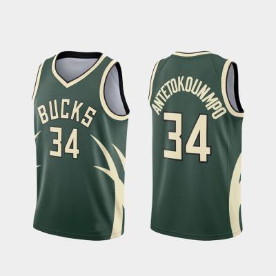 China Hot Sale QUICK DRY Mens Milwaukee City Ops Custom Green 34 Antetokounmpo 22 Middleton Logo Tank Top Basketball Uniforms City Edition for sale