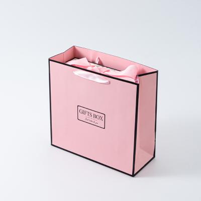 China Recycled Materials Rectangle Hair Extensions Box Packaging Deluxe Wigs Box With Ribbon for sale