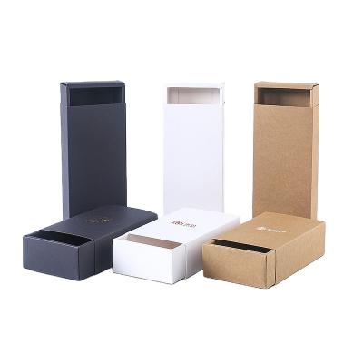 China Small Style Disposable Luxury Custom Color Gift Supplier Wrapping Paper Cardboard Slide Storage Cardboard Packaging Drawer Box for sale