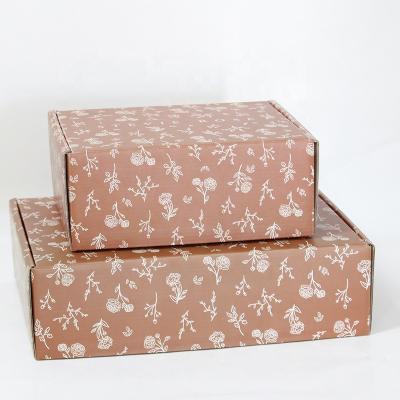 China Recyclable Wholesale Custom Colored Clothing Boxes Corrugated Private Label Logo Gift Boxes For Clothes for sale