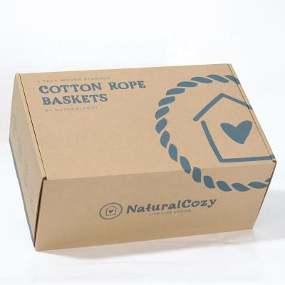 China Recycled Materials Wholesale Custom Logo Recyclable Corrugated Cardboard Cajas Shopping Shoe Packaging Box for sale