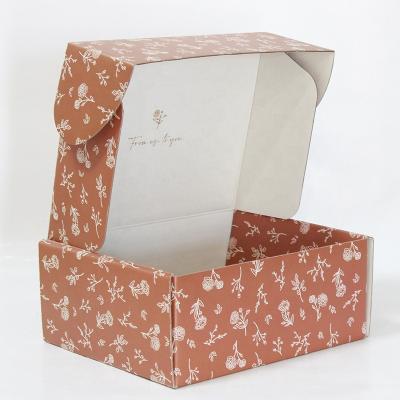 China Wholesale Custom Logo Colorful Foldable Corrugated Paper Gift Boxes Recyclable Shopping Baby Clothes Box for sale