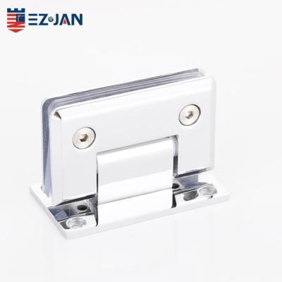 China Modern glass door wall to glass zinc alloy brass shower door hinge for sale