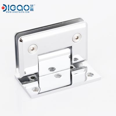 China Modern Adjustable glass clamp double hinge glass shower hinge ESH-1002 for sale