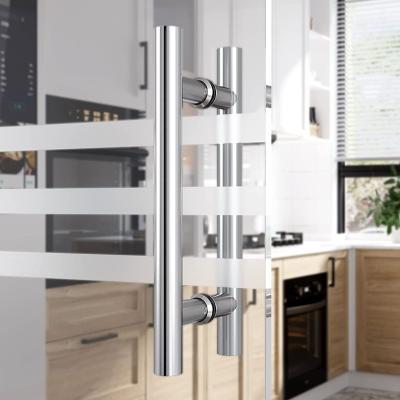 China Modern Stainless Steel H Shape Handles Sliding Barn Doors Push Pull Handle Double Sided for sale